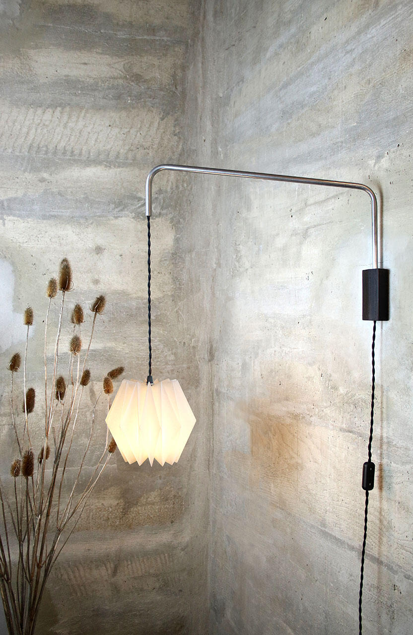 haru origami wandleuchte papierlampe