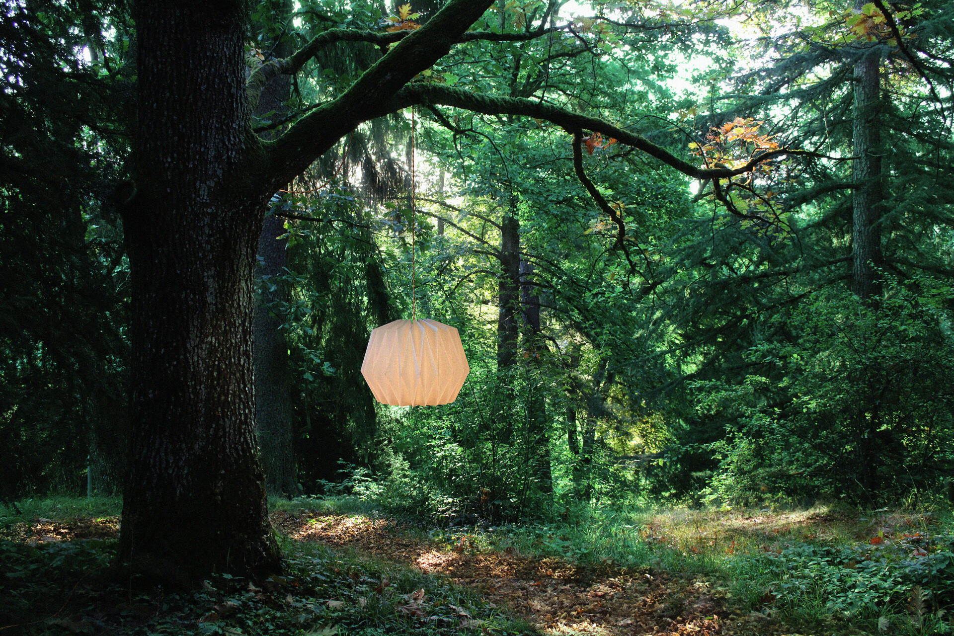 super sunburst grosse origami pendelleuchte papierlampe